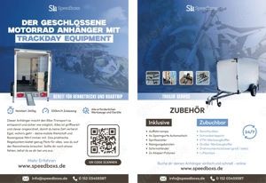 Motorradanhänger mieten | Trackday-Equipment | 