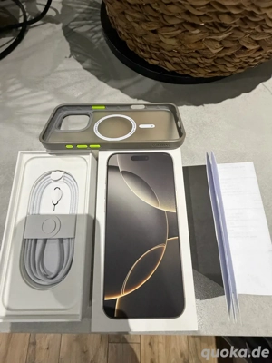 iPhone 16 pro Max 256 GB Farbe Titan in Top Zustand