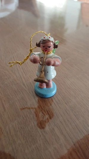3 Engel, Erzgebirge, Kunsthandwerk, Sammeln, Dekorieren, Antik Bild 2