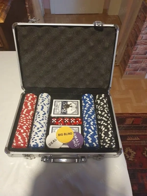 Poker-Set im Aluminiumkoffer