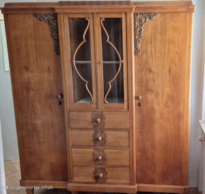 Massiver Holz Kleider-   Wäscheschrank 
