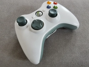 2x Original Microsoft XBOX 360 Wireless Controller in weiss Bild 3