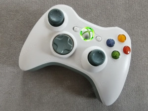 2x Original Microsoft XBOX 360 Wireless Controller in weiss Bild 6