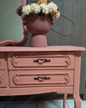 aufgearbeitete Biedermeierkommode mit Spiegel Bild 2