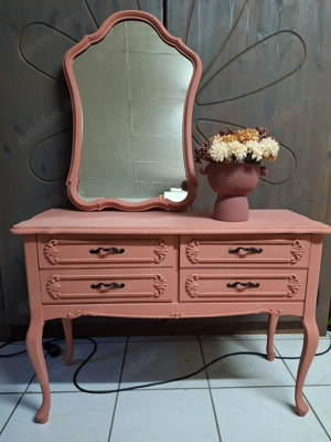 aufgearbeitete Biedermeierkommode mit Spiegel Bild 1