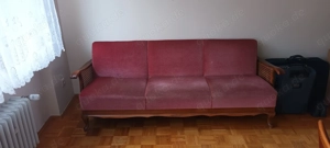 Tisch mit Stühlen gut erhalten und Sofa Vintage Stil 50er Jahre