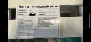 Peugeot 3008 155 THP Automatik Allure