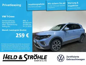 Volkswagen T-Cross Style 1.0 TSI IQ-LED NAV ALU18 KAM BEATS