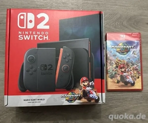 Nintendo switch 2 spielkonsole packet mit Mario kart World und verpakung + rechnung und garantie