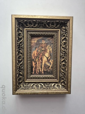 Reproduktion des berühmten Gemäldes "Sankt Martin und der Bettler" von El Greco 