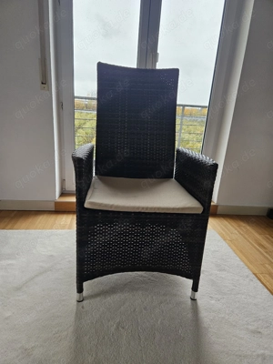 4 Balkonstühle Lehne verstellbar