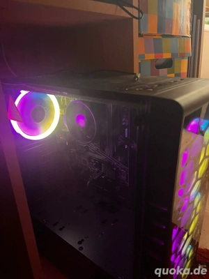 Komplettes Gaming-Set: PC + Curved Monitor + Tastatur & Maus   Sofort startklar Bild 2