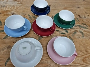 6 Cappucchino- oder Milchkaffeetassen von Thomas in verschiedenen Farben