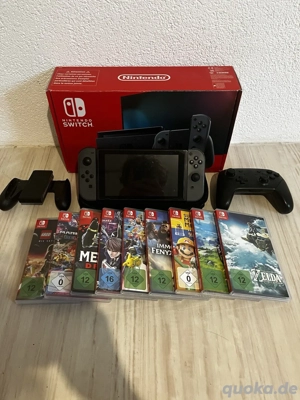 Nintendo Switch 1 spiele konsole  mit 9 videospiel 