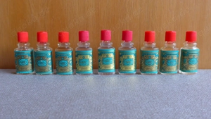 9 kleine Fläschchen 4711 Echt Kölnisch Wasser á 3ml 70er Jahre vintage
