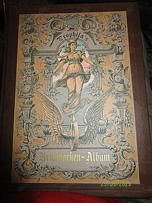 1 schönes Briefmarkenalbum       ca. 60  Seiten   voll mit Briefmarken