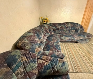 Eckcouch mit Sessel - mehrfarbig Bild 3