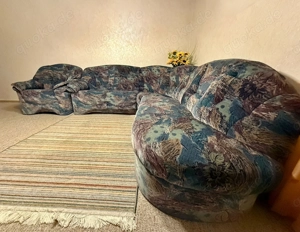 Eckcouch mit Sessel - mehrfarbig Bild 5