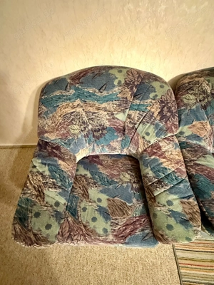 Eckcouch mit Sessel - mehrfarbig Bild 4