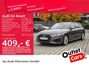Audi A4 40 TDI qu. S line StdHzg/AHK/Navi