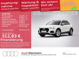 Audi Q3 45 TFSIe Pano LED Kamera S-tronic uvm