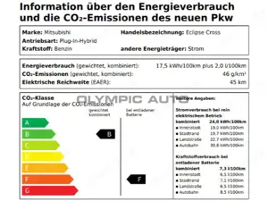 Mitsubishi Eclipse Cross Plug-in Hybrid Select 2,4 l (SDA m Bild 2
