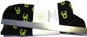 6 Paar Socken - 30 Years GLP - schwarz limette - ca. Gr. 35 - 38 - Neu mit Etikett Bild 4