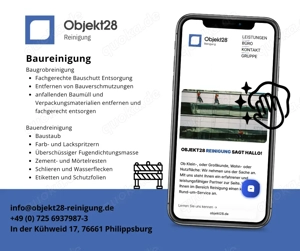 Professionelle Baureinigung Deutschlandweit - gründlich und zuverlässig!