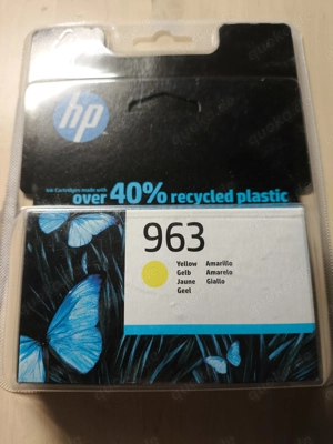 Drucker, HP, Original, Tintenpatrone, HP963