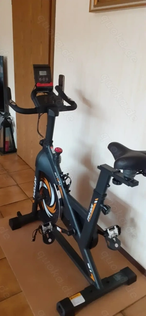 Kitopa Smart Hometrainer Fahrrad mit Bluetooth App & LCD-Monitor, Leises Ergometer