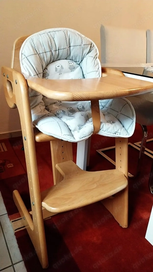 Kinderhochstuhl mitwachsend Vollholz Buche