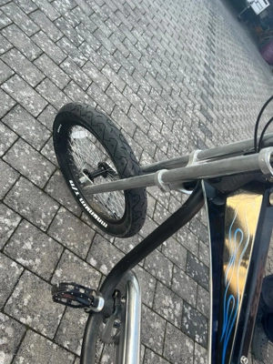 Custom Chopper Cruiser   Stretchbike mit Flame-Design, top Zustand!