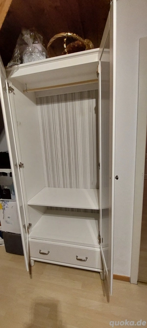 TYSSDAL Kleiderschrank weiß mit Spiegel   neuwertig