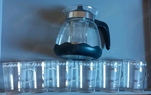 Teebereiter mit 6 Teetassen Bild 3