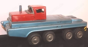 Blechspielzeug Autotransporter mit drei Autos (Japan)