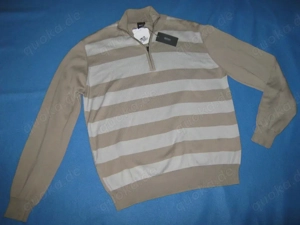 NEU mit ETIKETT Herren oder Damen Unisex Streifen Feinstrick Polo Pullover HUGO BOSS Brando 44-46  S
