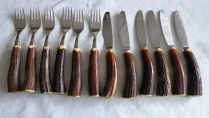 Hirschhornbesteck 6-teilig