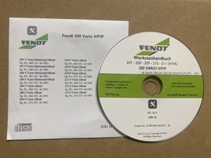 Fendt 200 Vario 207 x 208 x 209 x 210 x 211 V-F-P S3 Werkstatthandbuch