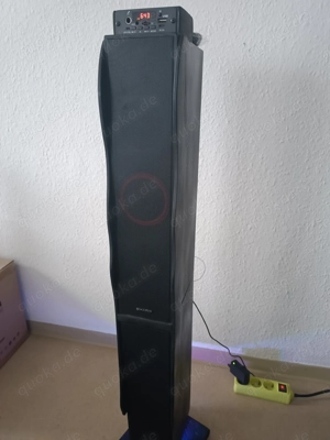 Soundsystem mit bluetooth, USB, Radio lautsprecherTurm