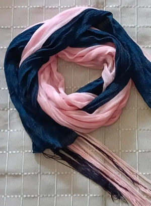 TAUSCHEN: Sommerlicher Fransenschal   2 Stück