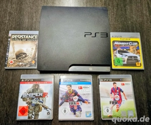 Sony Playstation 3 - PS3 - inkl. 5 Spiele zu verkaufen