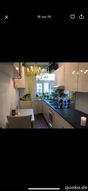 Küche  Kühlschrank, Spülmaschine, Herd, Hängeschränke