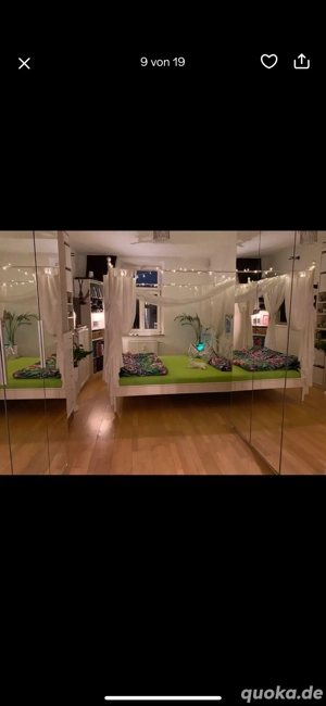 Himmelbett 180x200 mit Nachtschränkchen  Nachtkästchen