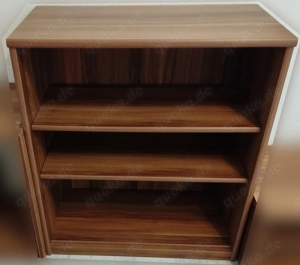 Regal Buch Sachen Ordner Hefter Einlegeboden Nussbaum Nachbildung