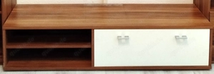 TV Board Fernseh Lowboard Einleger Klappe Nussbaum Nachbildung Bild 2