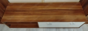 TV Board Fernseh Lowboard Einleger Klappe Nussbaum Nachbildung Bild 3