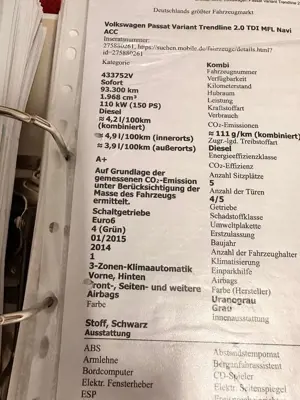 Volkswagen Passat Variant Passat Variant 2.0 TDI Trendline Bild 5