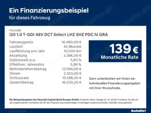 Hyundai i20 1.0 T-GDI 48V DCT Select LHZ SHZ PDC hi GRA Bild 3