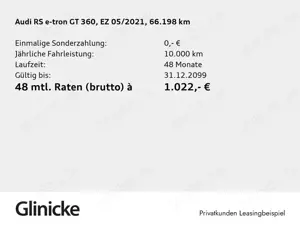 Audi RS e-tron GT Laser Navi BO HuD Standklima 360° Bild 2