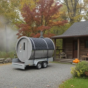 Sauna mobiles Saunafass Fasssauna mieten ab 50 Euro wohnstatt